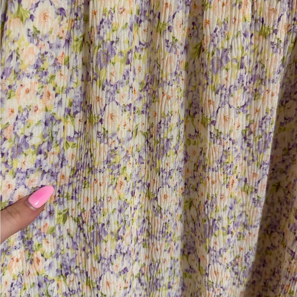 Lush Pastel Floral Dress - Picture 2 of 3